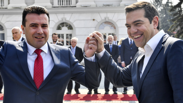 Zoran Zaev Alex Tsipras